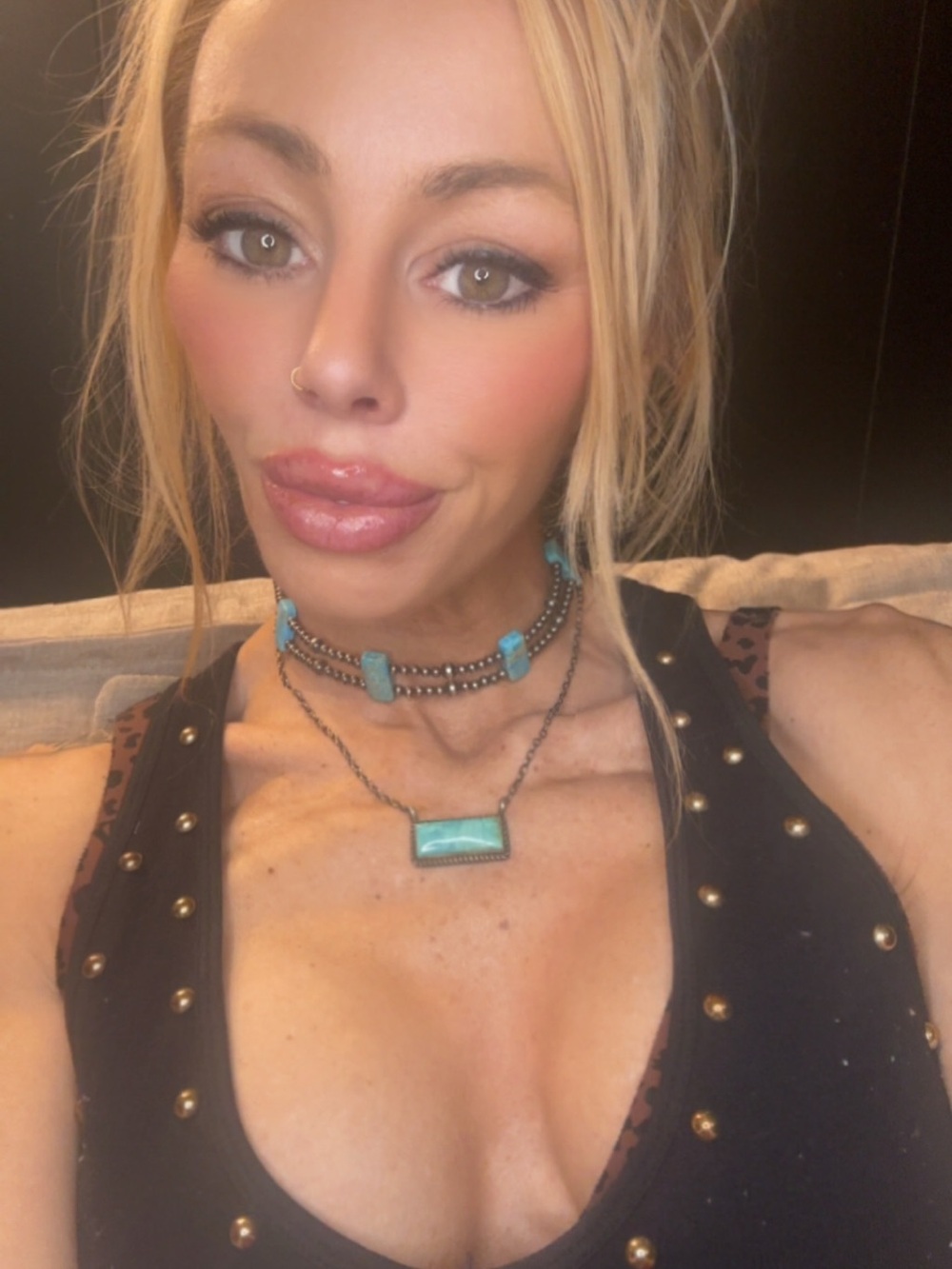 Native Bar Turquoise Necklace & Navajo Pearl Choker Set - Women Western Jewelry